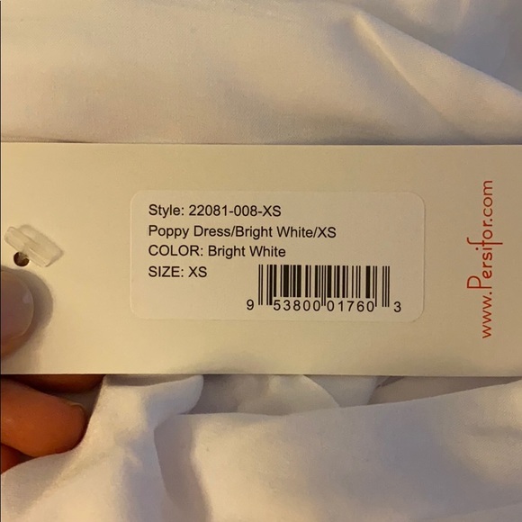 Persifor Bright White Poppy Dress NWT XS - Picture 4 of 6